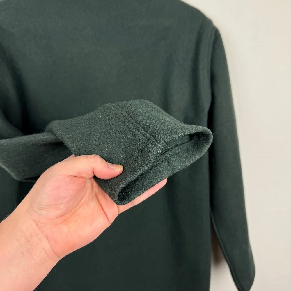 Vintage 70's Woolrich Green Work Jacket - 100% Wool - Minimalist Workwear - Picture 7 of 10